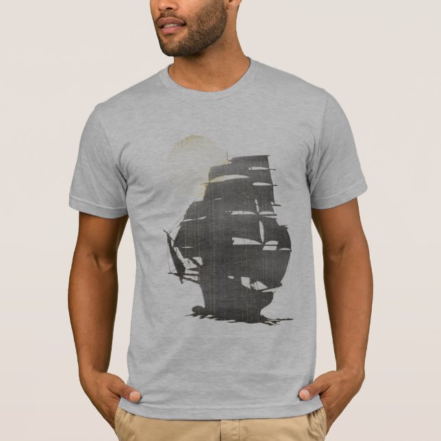 Vintagepiratfrakt i misten t-shirt (Framsida)