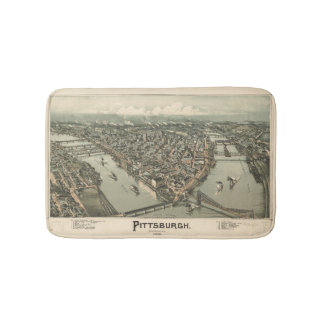 VintagePittsburgh tryck Badrumsmatta