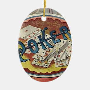 Vintagepokermanar röka dobbleri för rum julgransprydnad keramik