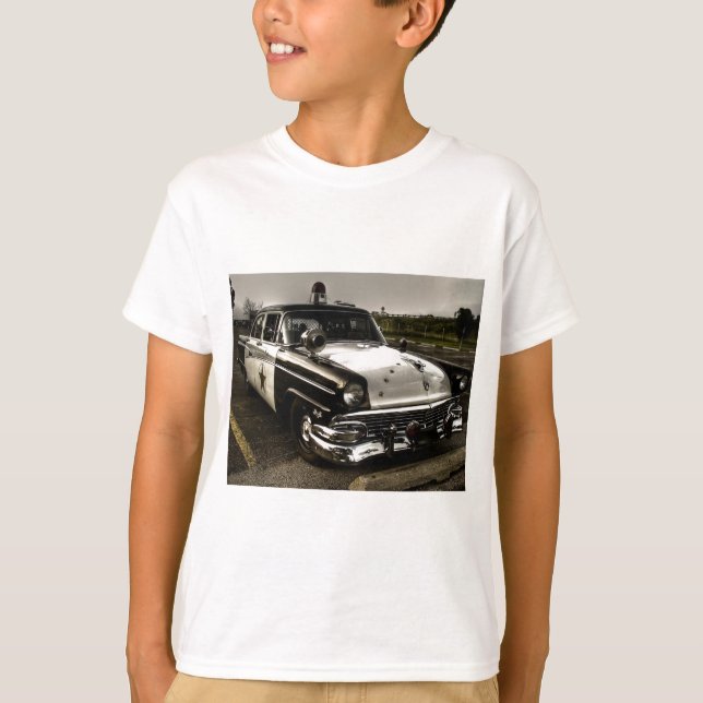 Vintagepolisbil T-shirt (Framsida)