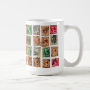 Vintageportofrimärken Kaffemugg