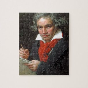 Vintageporträtt av kompositören, Ludwig von Pussel
