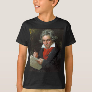 Vintageporträtt av kompositören, Ludwig von Tee Shirt