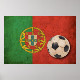 VintagePortugal fotboll Poster