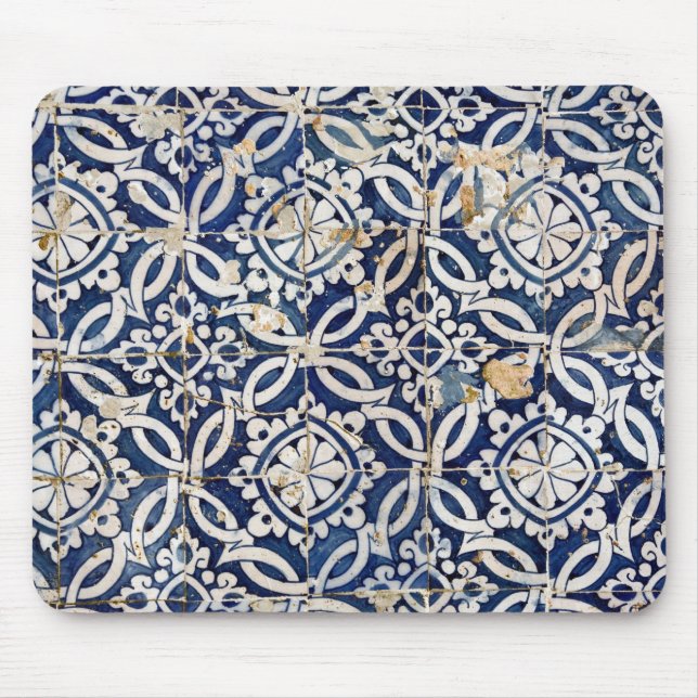 Vintageportugis Azulejo Musmatta (Framsidan)