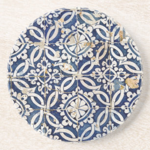 Vintageportugis Azulejo Underlägg Sandsten