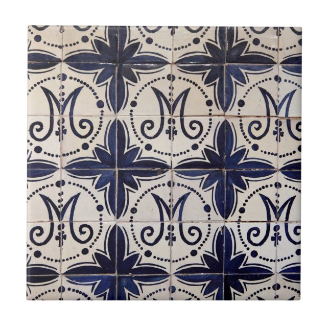 Vintageportugisazulejo Kakelplatta (Framsidan)