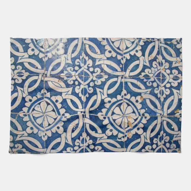 Vintageportugisazulejo Kökshandduk (Horisontell)