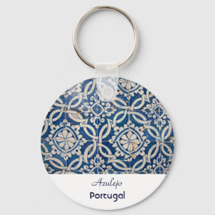Vintageportugisazulejo Nyckelring