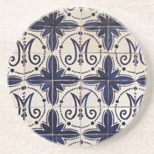 Vintageportugisazulejo Underlägg Sandsten