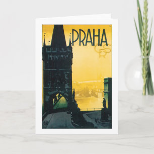 VintagePrague (Praha) affisch Kort