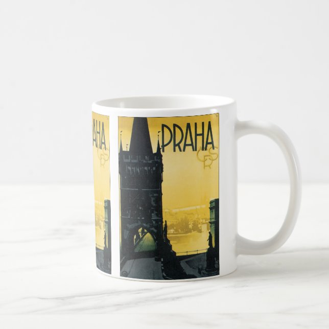 VintagePraha affisch Kaffemugg (Höger)