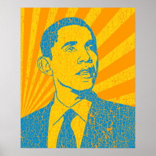 VintagepresidentObama affisch