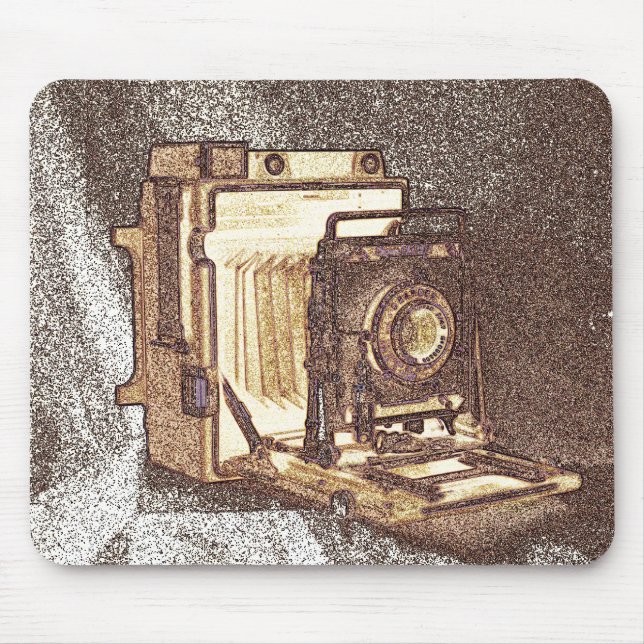 Vintagepresskamera Mousepad Musmatta (Framsidan)