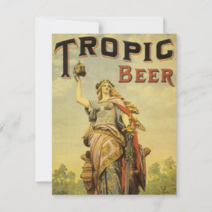 Vintageproduktetikett konst, Tropic Beer Gladiator