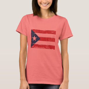 VintagePuerto Rico flagga T-shirt