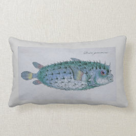 vintagepufferfisken kudder lumbarkudde