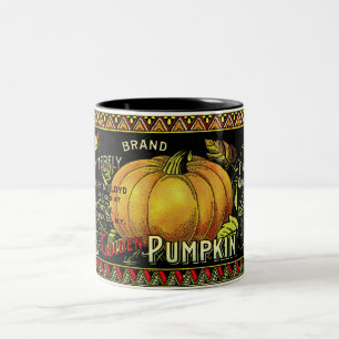 Vintagepumpatryck Två-Tonad Mugg