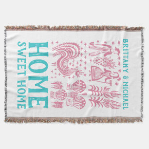 VintagePyrex mönster - Butterprint (Amish) rosor Filt