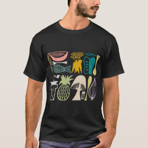 VintagePyrex mönster - modkök (50-talfärger) Tee Shirt