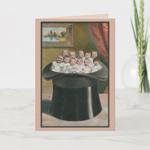 Vintageraddabebis i en kickhatt kort