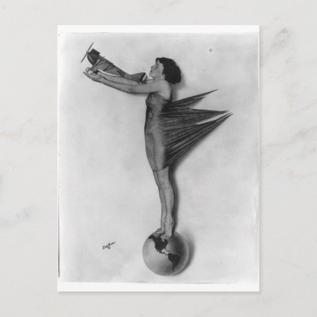 Vintageraketdam Vykort (Framsida)