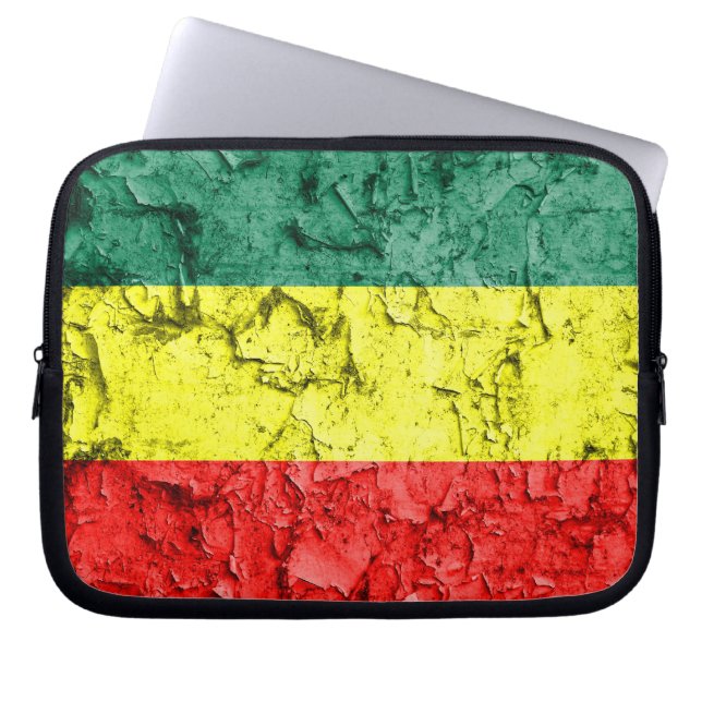 Vintagerastaflagga Laptop Sleeve (Framsidan)