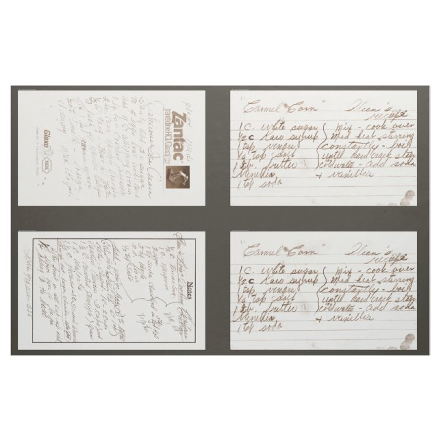 Vintagereceptkort Tyg (Yard)