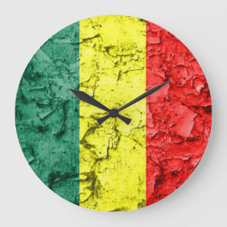 Vintagereggaeflagga Stor Klocka
