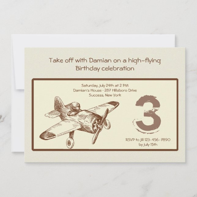 Vintagereklambladinbjudan Inbjudningar (Framsida)