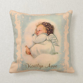 Vintagereligiösa som sovar babyskyddsängel kudde