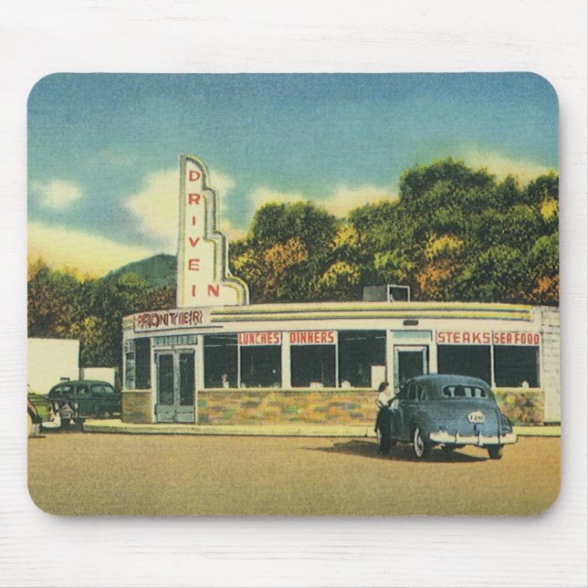 Vintagerestaurang, 50-tals Drive In-restaurang och Musmatta (Framsidan)