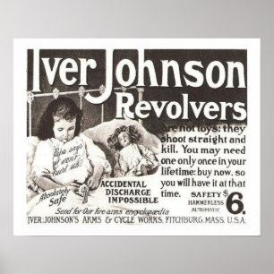 VintageRevolverannonsen gör inte försök detta Poster