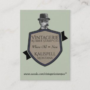 Vintagerie Rubber Frimärke Co. Affärskort Visitkort