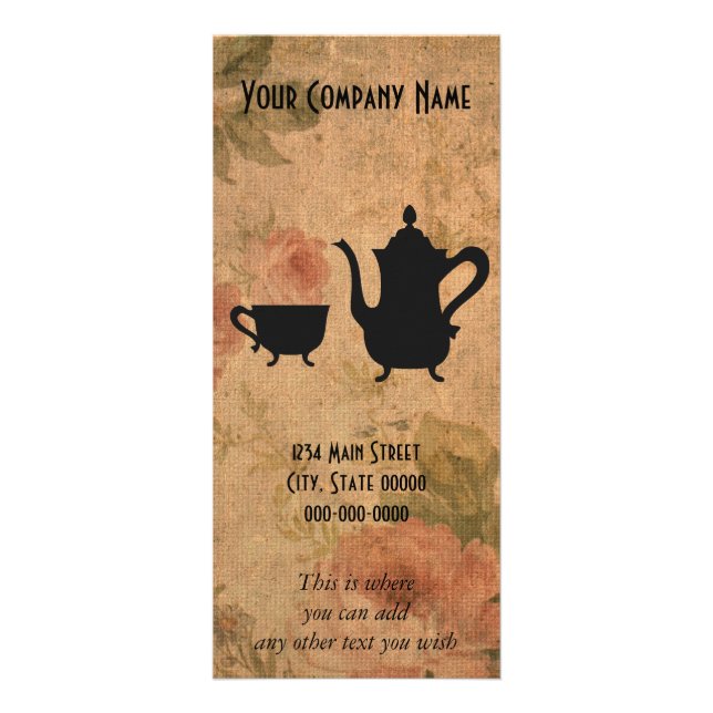 Vintagero och Tea Reklamkort (Framsidan)