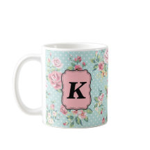 Vintageromönster med monogramen