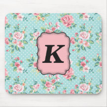 Vintageromönster med monogramen