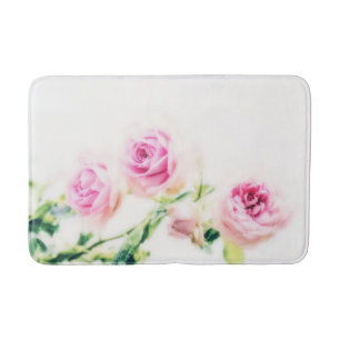 Vintagerosa rosblomma badrumsmatta