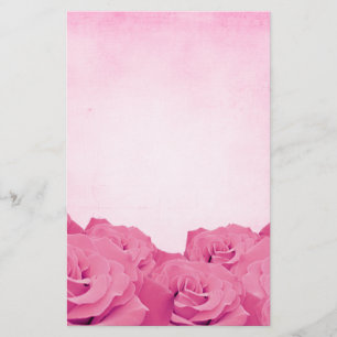 Vintagerosa rosbrevpapper brevpapper