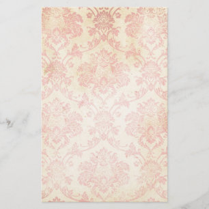 Vintagerosadamast Brevpapper