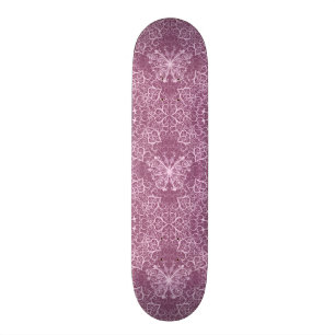 Vintagerosamönster Skateboard Bräda 20,5 Cm