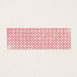 Vintagerosapolka dots litet visitkort