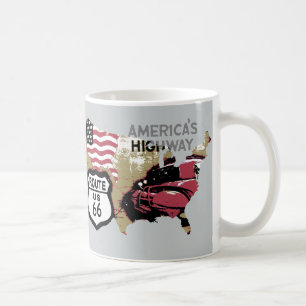 Vintagerutt 66 kaffemugg