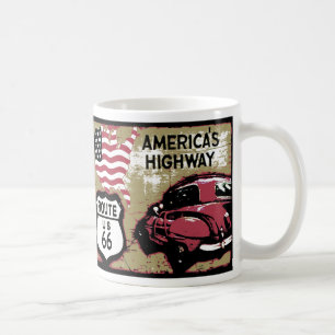 Vintagerutt 66 kaffemugg