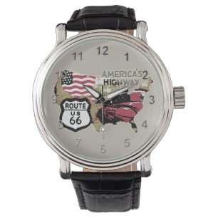 Vintagerutt 66 Time Armbandsur