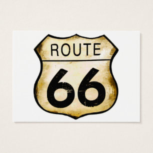 Vintagerutt 66 undertecknar visitkort