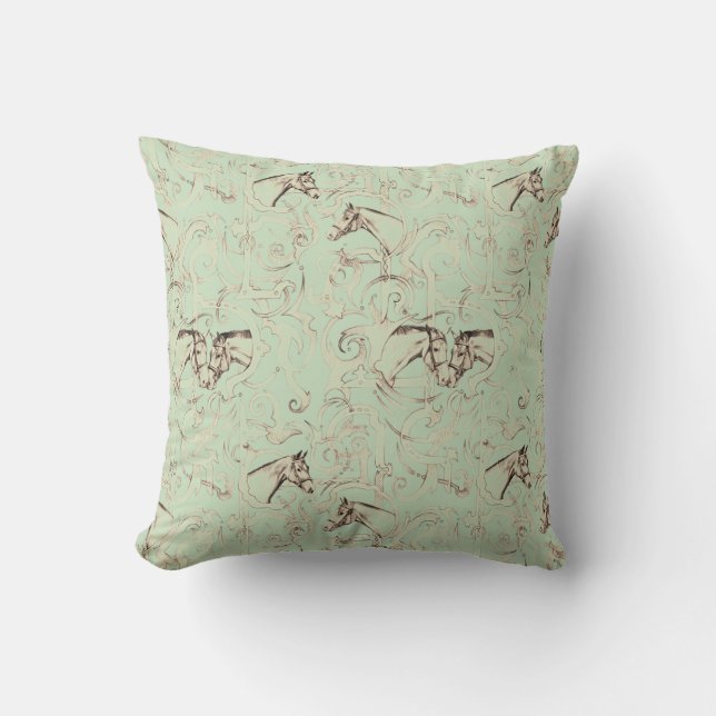 Vintageryttaren kudder kudde (Framsida)