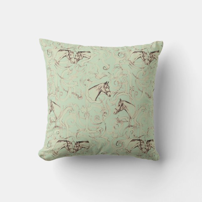 Vintageryttaren kudder kudde (Framsida)