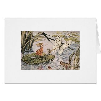 Vintagesagobok Thumbelina Hälsningskort