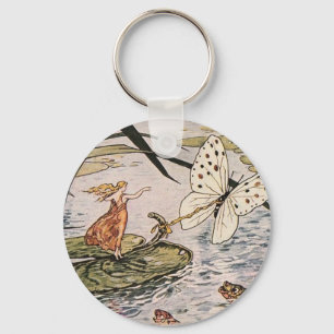 Vintagesagobok Thumbelina Nyckelring